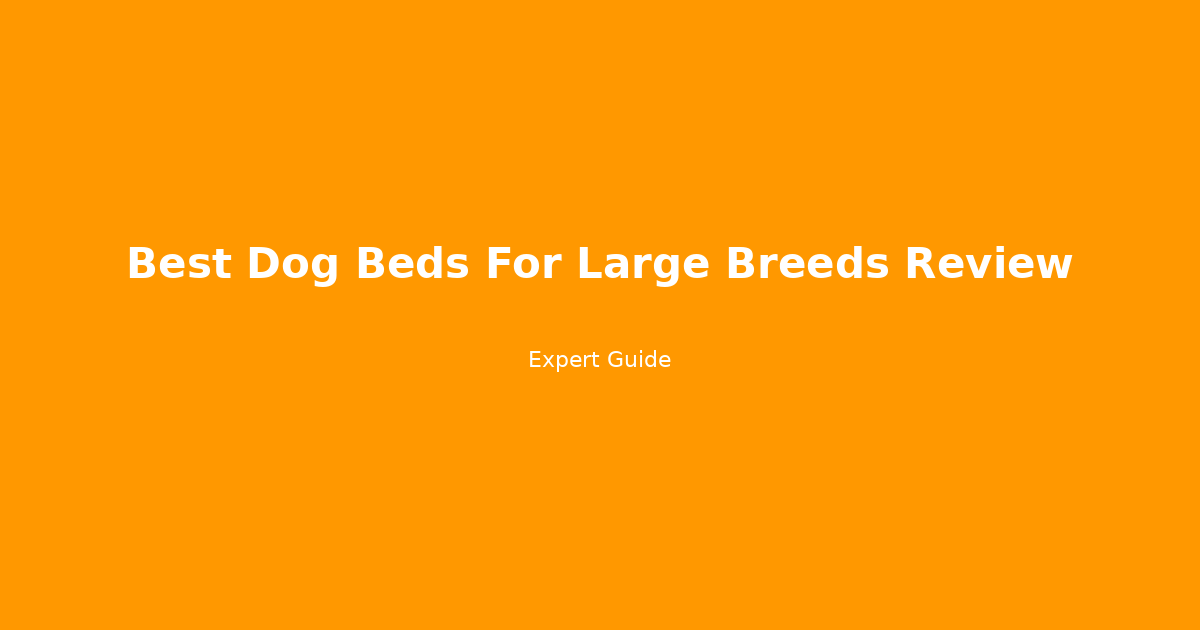 The Ultimate Guide to Comfort for Your Giant Dog: Best Dog Beds for Large Breeds Review 2024