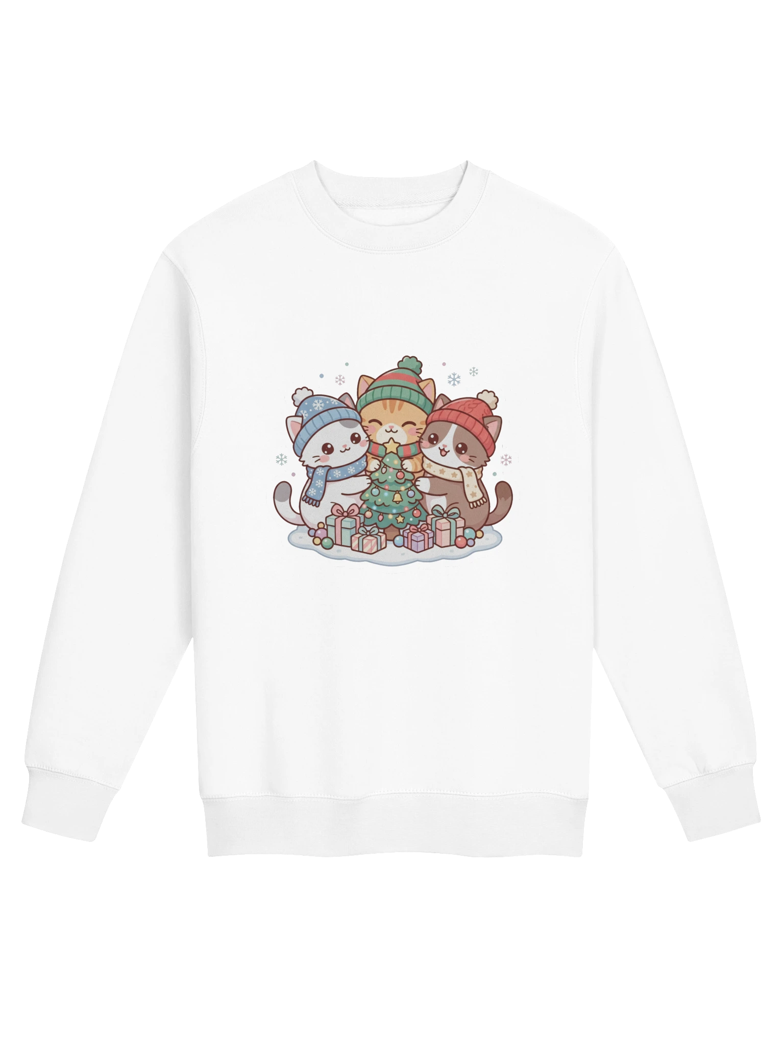 Christmas Kittens Crewneck by RizzPaw