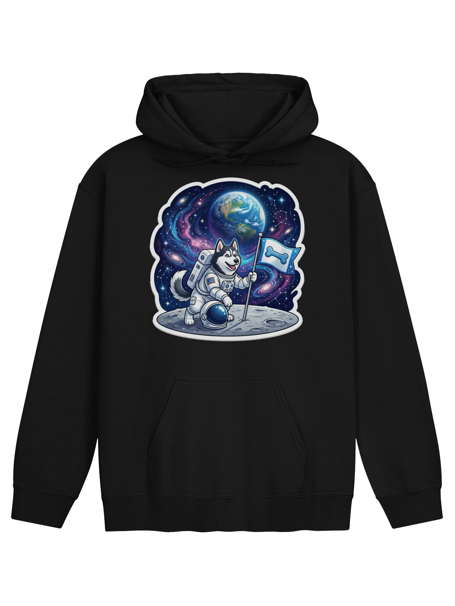 Moonwalk Husky Hoodie by RizzPaw