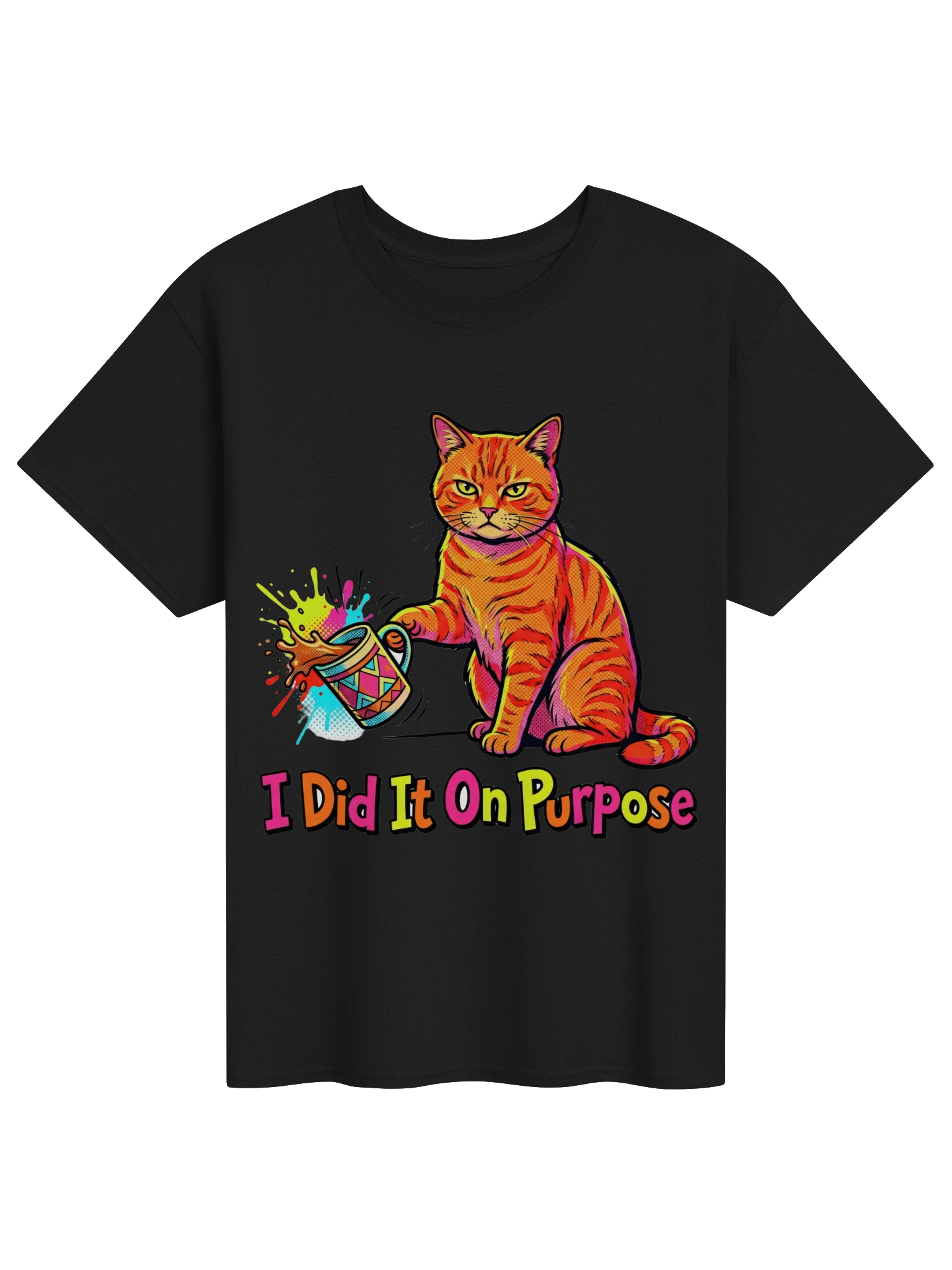 On Purpose Cat Tee by RizzPaw