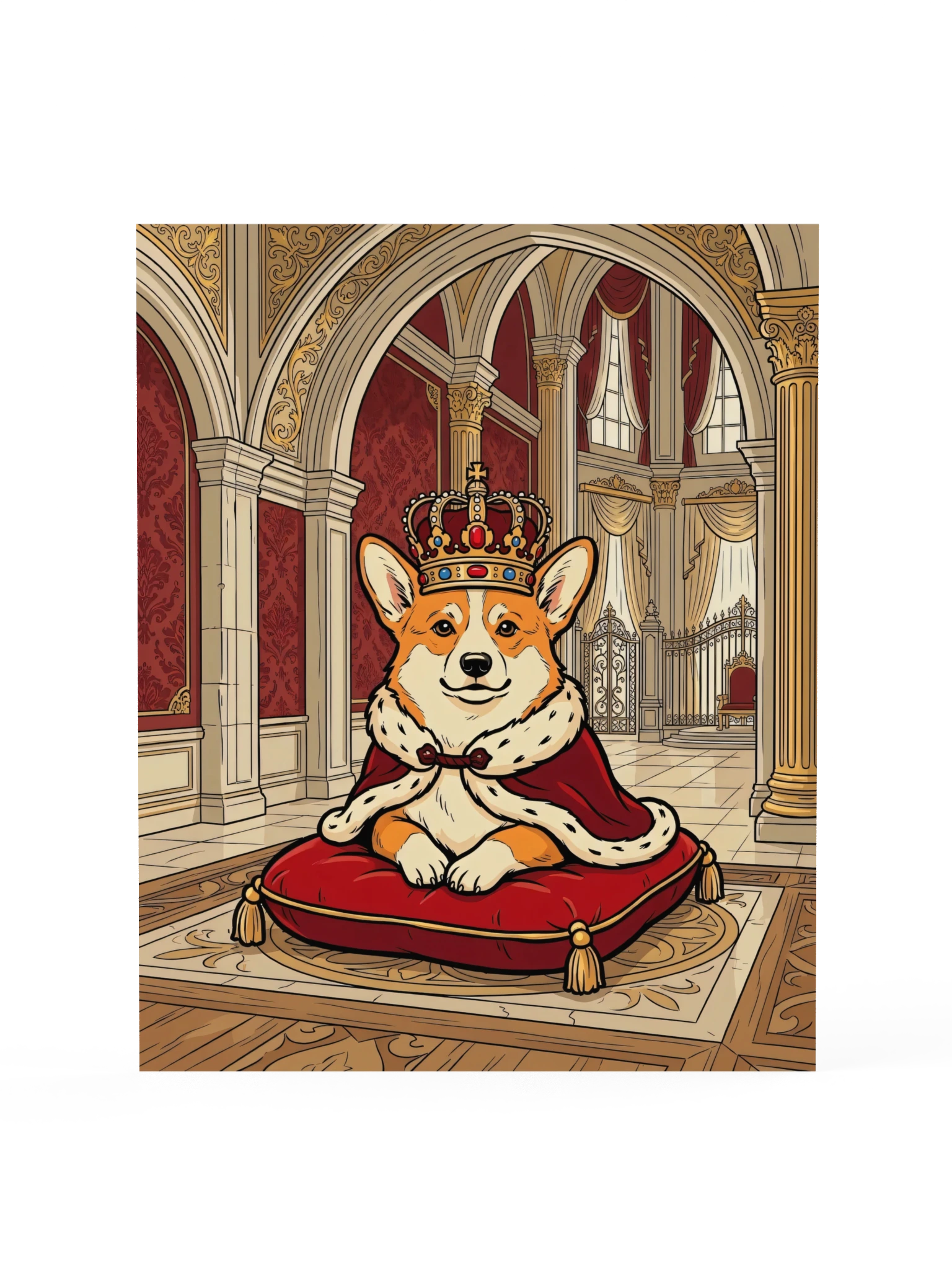 Royal Corgi Poster by RizzPaw